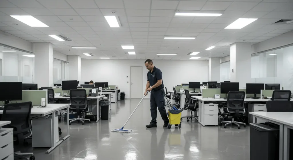 Commercial office floor cleaning service in Cairns