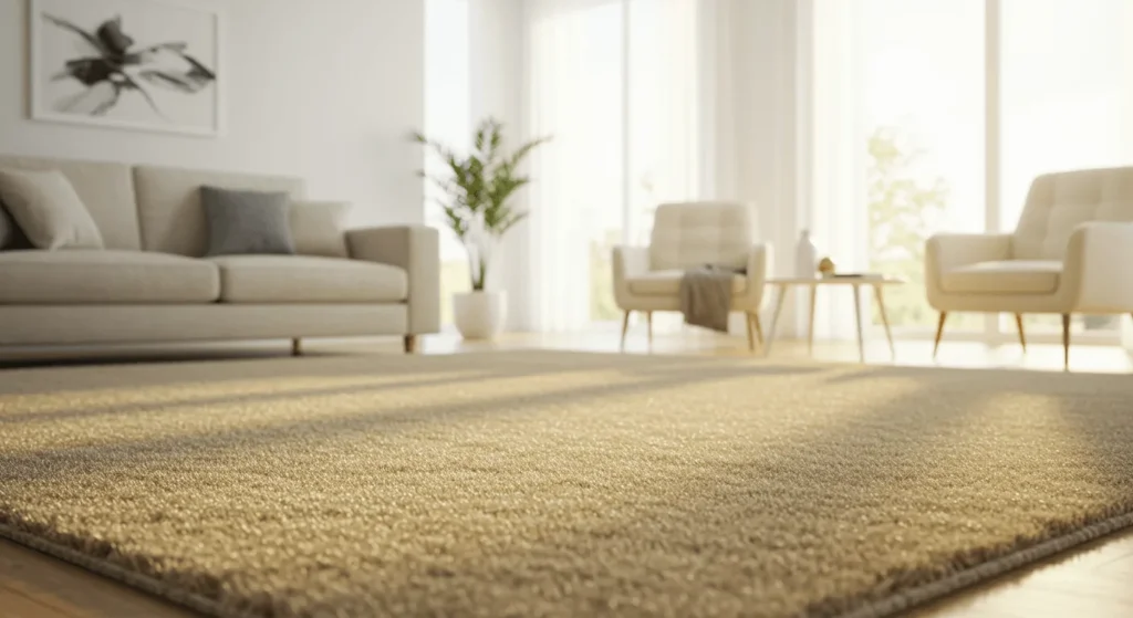 Freshly cleaned carpet in Cairns home